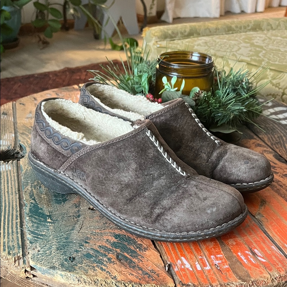 UGG Bettey Suede/Shearling Lined Slip-On Shoes